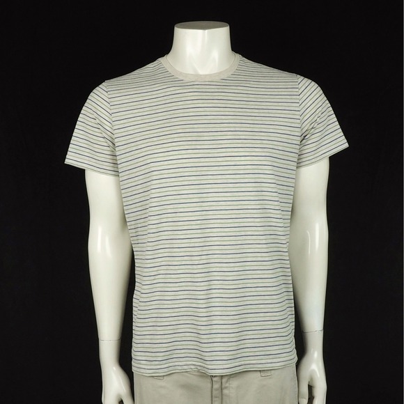 Marine Layer Other - Marine Layer Re-Spun Signature Crew Tee Shirt Mens Medium Beige Striped Retro